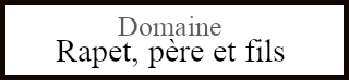 Domaine Rapet, père et fils